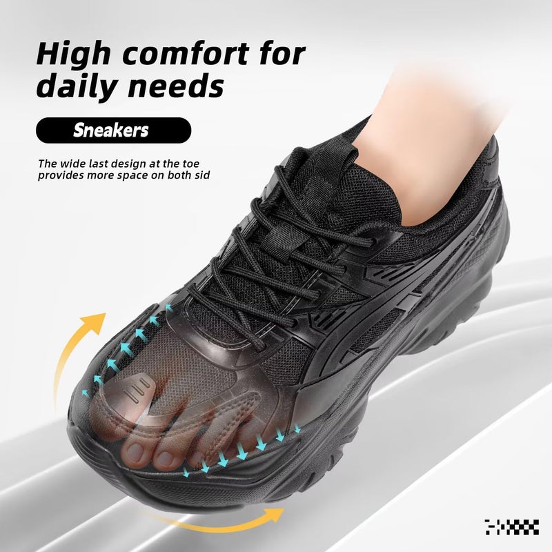 Kvovzo Chunky Sneakers for Women Fashion Platform Casual Dad Shoes Comfortable Walking Running Sport Work Gym Athletic - Image 4