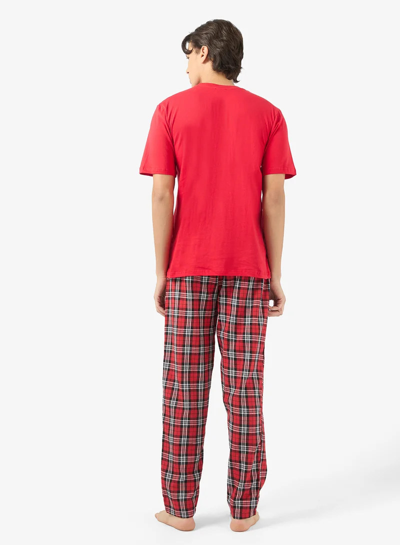 Seventy Five Nightwear T-Shirt & Pants Set