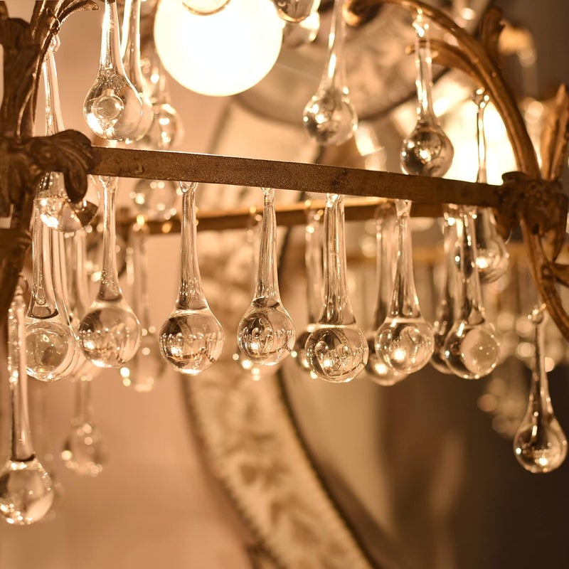 Indian-Shelf IndianShelf 200 Glass Christmas Ornaments Clear Glass Ornaments Chandelier Crystals Chandelier Drop Ornaments Glass Teardrop Clear Christmas OrnamentsHanging Crystals for Centerpieces 3 Inch - Image 4