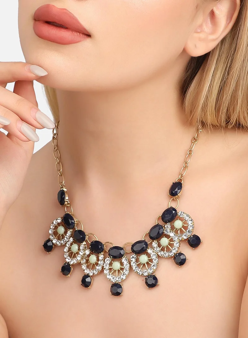 SOHI Designer Statement Stone Artificial Necklace Jewellery