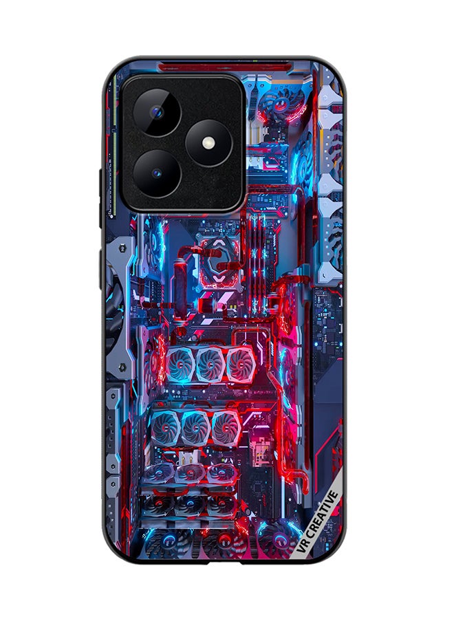 VR CREATIVE Protective Case Cover For Realme C53 Cpu Board Design Multicolour - Image 1
