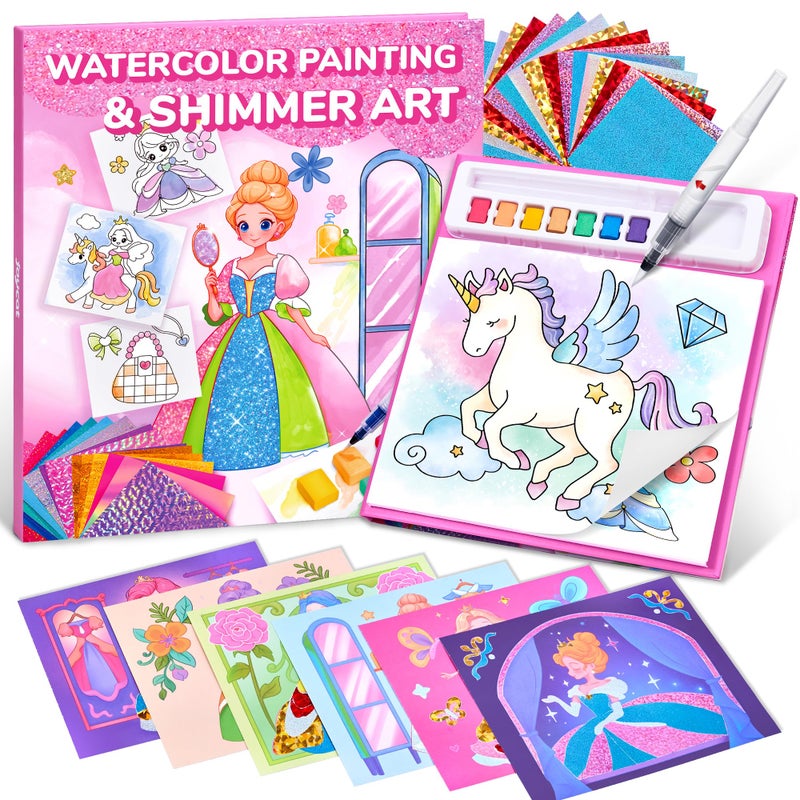 JoyCat Paint with Water Coloring Books Art Craft Activity Princess No Mess Art for Kids Ages 48 Craft Kits Supplies DIY Creative Activity Easter Gifts for Girls Boys - Image 2