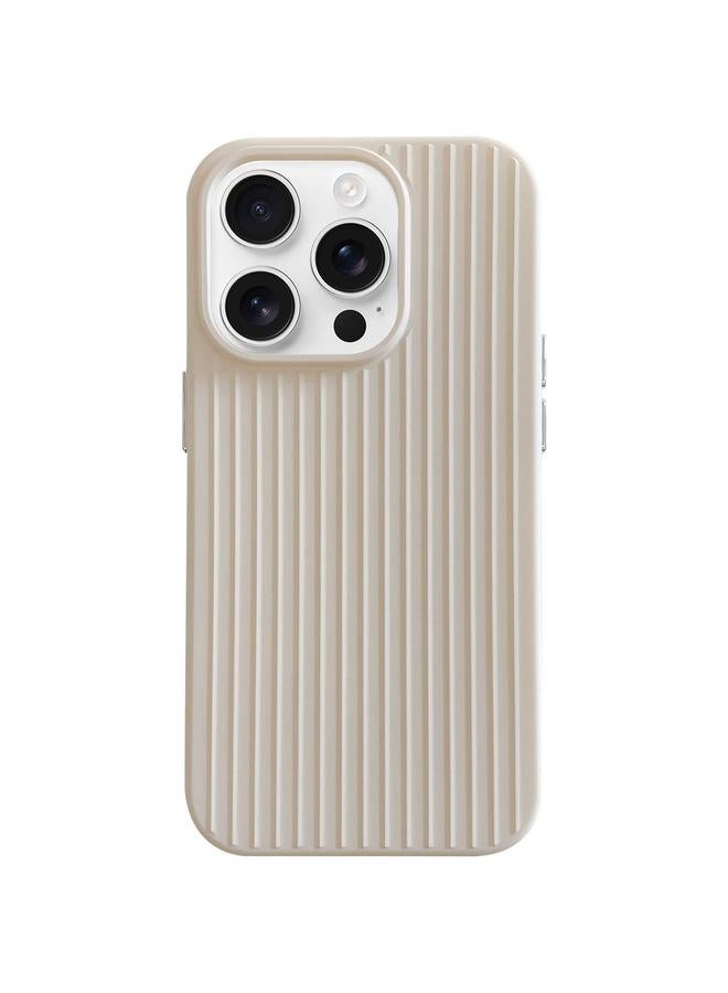 S-TOP Case For iPhone 16 Pro Max Macaroon Tile Stripe TPU Hybrid PC Phone Case - Image 1