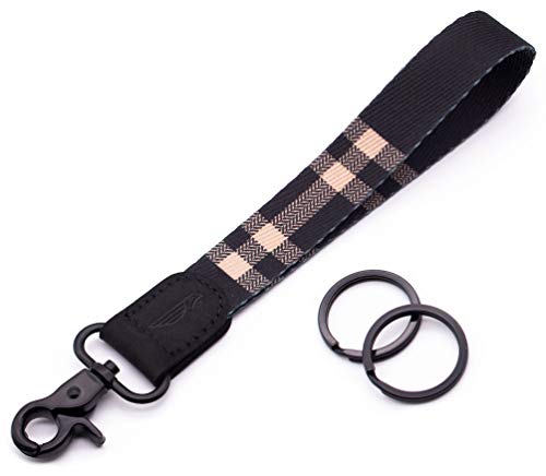 POCKT Lanyard for Keys Wristlet Strap Key Chain Holder for Men and Women - Cool Hand Wrist Lanyards for Keys and Wallets | Plaid - Image 1