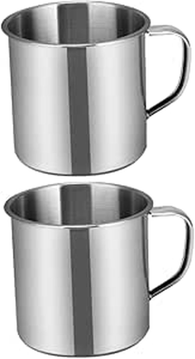 Stainless Steel Sippy Cups for Boys Girls Portable Water Mugs Set of 2 - Image 1
