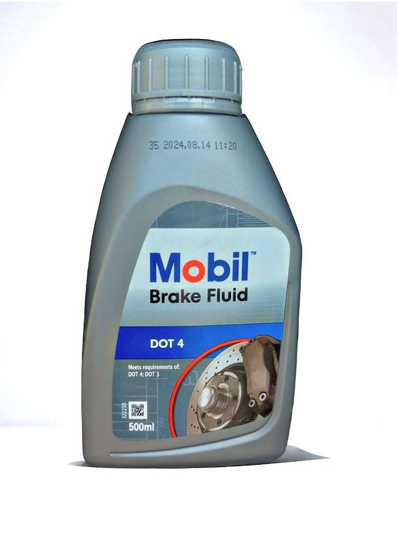 Mobil High Performance Brake Fluid DOT 4 - 500ml  - Image 1