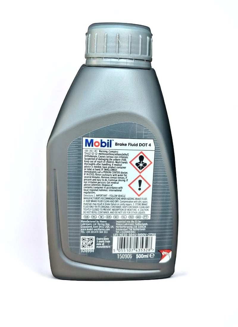Mobil High Performance Brake Fluid DOT 4 - 500ml  - Image 2