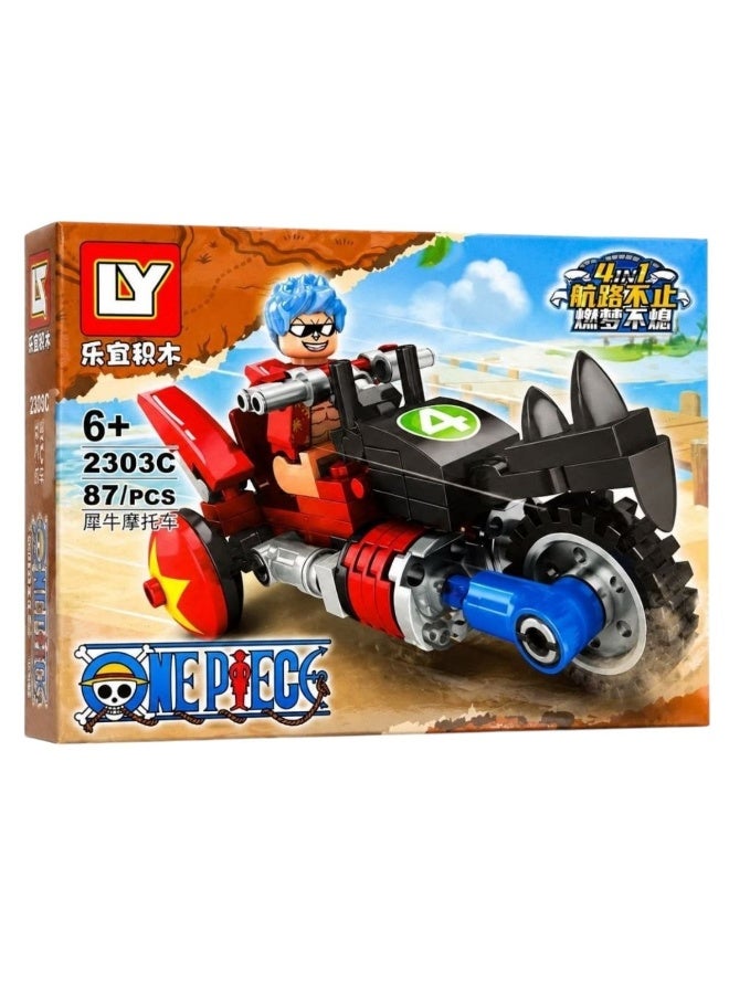 One Piece character, Christmas gift housewarming gift building blocks educational toy classic anime Luffy construction toy One Piece Chopper Sanji Zoro - Image 2
