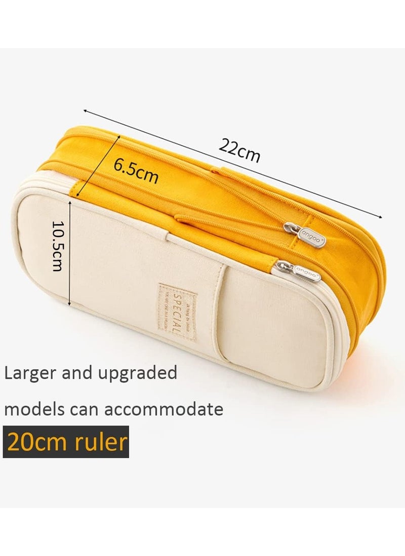 Beauenty Big Capacity Pencil Pen Case Bag with Zipper Office College School Storage Large Capacity Bag Pouch Holder Box Organizer  - Image 4