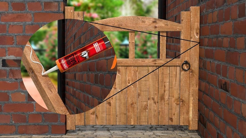 EVO-STIK Liquid Nails Exterior Adhesive 290ml Heavy Duty Multi Purpose Construction Glue with Instant Grab for Wood Brick Metal Stone Ceramics Glass & uPVC Strong Outdoor Bonding Adhesive - Image 4