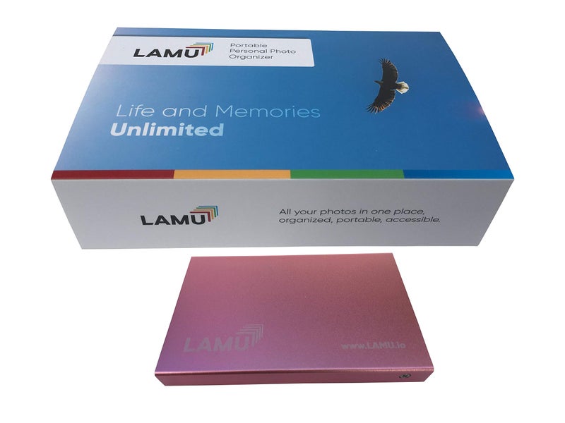 LAMU Photo Organizer 2TB - Digital Picture Manager for Windows - Software Included to Easily Organize Your Photos and Videos - Digital Photo Storage - 2 Terabytes (Rose Gold) - Image 1