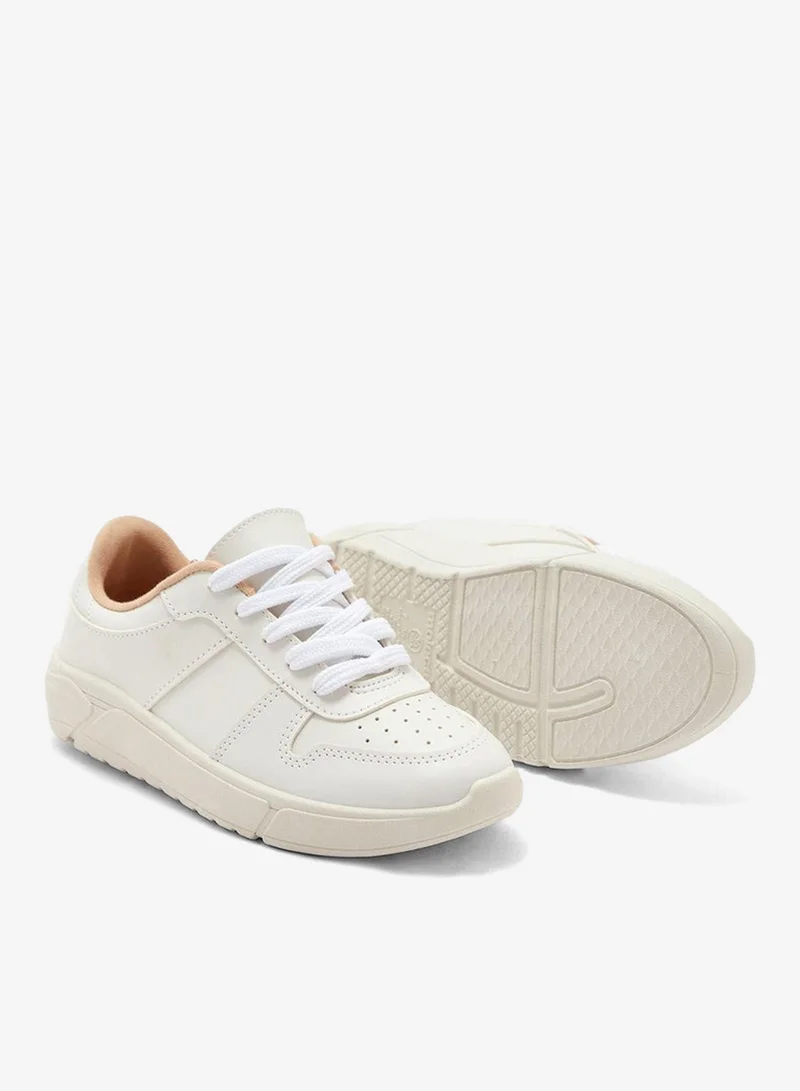 Moleca White Comfort Women’s Sneakers – Lace-Up Ladies Sneakers & Casual Sneakers for Girls for Women | Best Price UAE