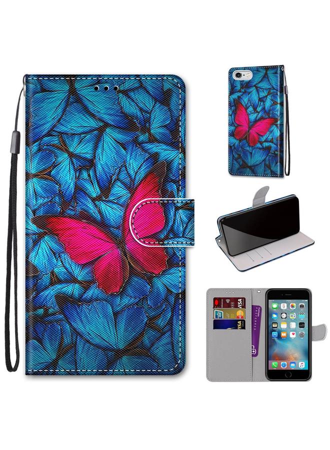 S-TOP Coloured Drawing Cross Texture Horizontal Flip PU Leather Case with Holder & Card Slots & Wallet & Lanyard For iPhone 6 / 6s - Image 1