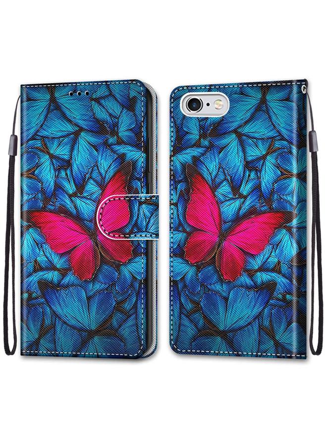 S-TOP Coloured Drawing Cross Texture Horizontal Flip PU Leather Case with Holder & Card Slots & Wallet & Lanyard For iPhone 6 / 6s - Image 2