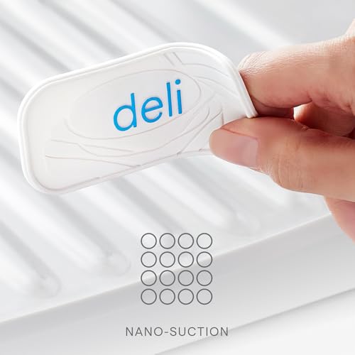 YouCopia ReStickable™ Fridge Labels, 3D Fridge Labels, Reusable Nano-Suction, White - Image 2
