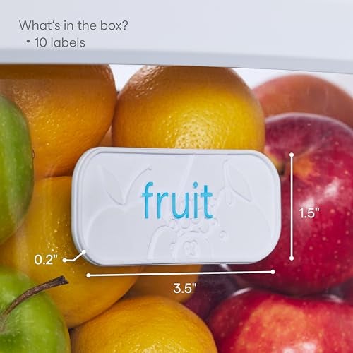 YouCopia ReStickable™ Fridge Labels, 3D Fridge Labels, Reusable Nano-Suction, White - Image 5