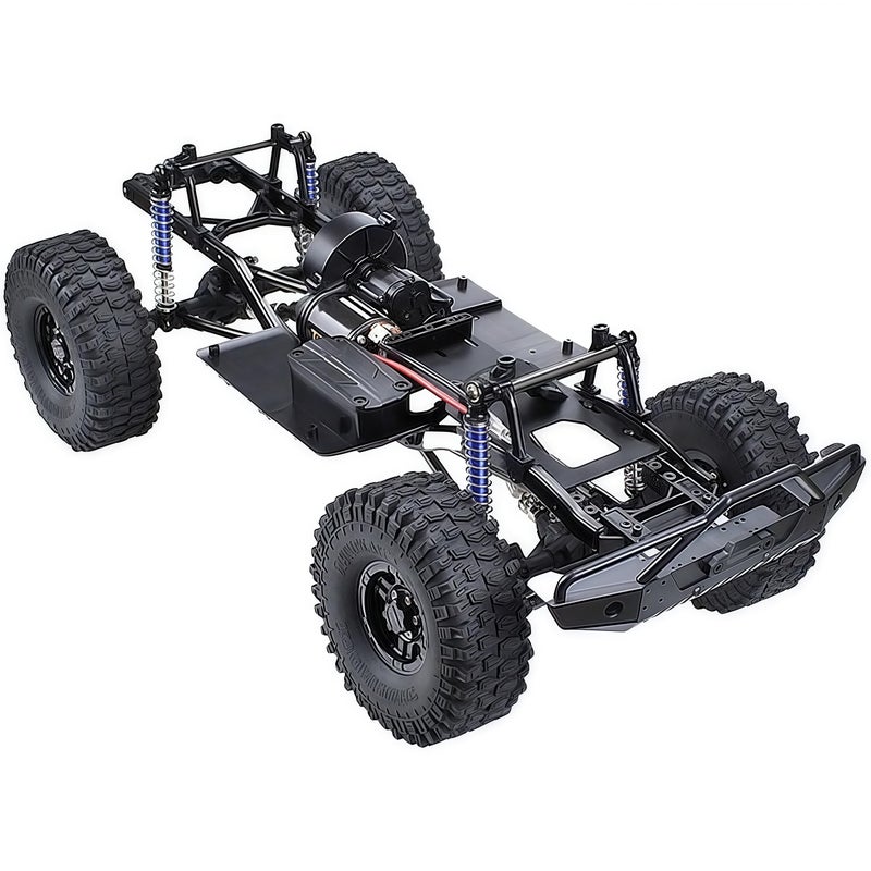AMK 313mm Assembled RC Chassis with Wheels Frame Kit for 110 RC Crawler SCX10 SCX10 II 90046 90047 Metal Chassis for DIY Upgrade - Image 3