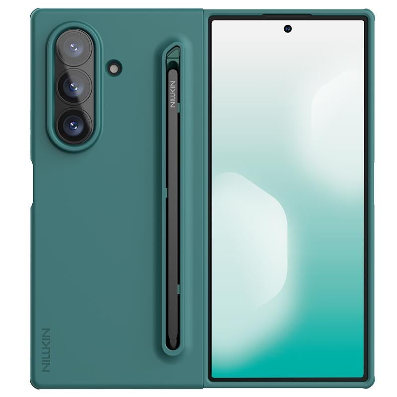 Nillkin For Samsung Galaxy Z Fold7 5G Fold Liquid Silicone Pc Phone Case With Stylus(Green) - Image 1