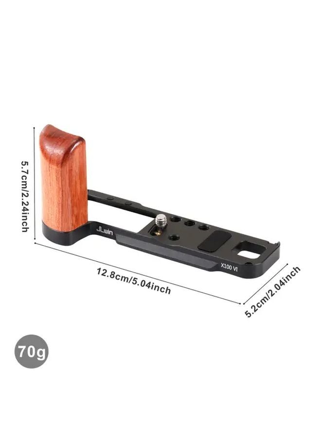 Jlwin Wooden Quick Release Plate Black For Fujifilm X100V X100VI Camera - Image 3