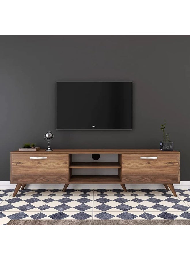 Home Canvas وحدة تلفاز حديثة قائمة بذاتها 180 سم - جوز - Image 2