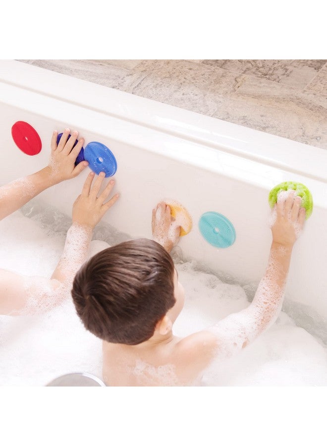 Innobaby إنوبابي باتين سمارت رينبو سبوتس سيلكون فرك الحمام للأطفال والصغار، 7-pack قيمة. - Image 4