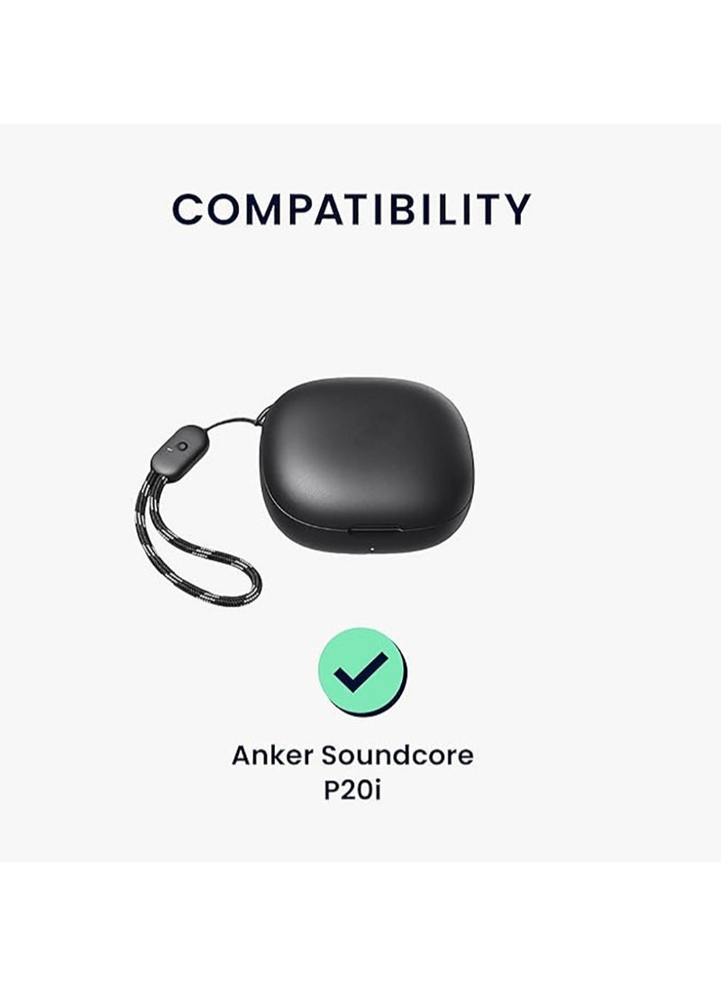 Generic حافظة لجهاز Soundcore من Anker R50i/P20i، غطاء حماية متوافق مع سماعات الأذن اللاسلكية Anker Soundcore R50i/P20i (أسود)  - Image 2