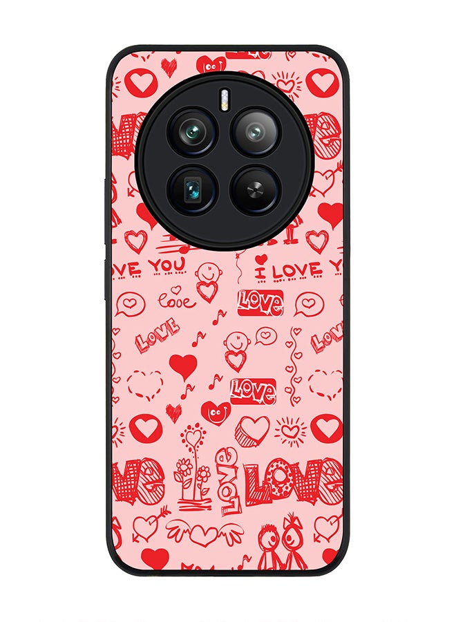 Stylizedd حافظة حواف سوداء متينة لهاتف Realme 12 Pro / Realme 12 Pro Plus 5G، حافظة ناعمة رفيعة مرنة من TPU جل - حب دودي - Image 1