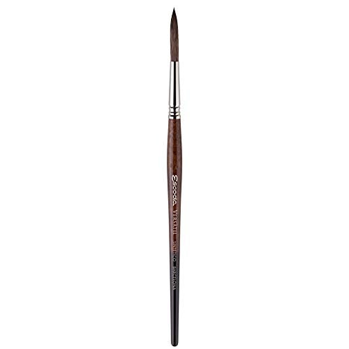 Escoda Versatil 1549 Series Artist Watercolor and Acrylic Paint Brush, Short Handle, Rigger, Size 6 - Image 1