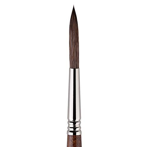 Escoda Versatil 1549 Series Artist Watercolor and Acrylic Paint Brush, Short Handle, Rigger, Size 6 - Image 2