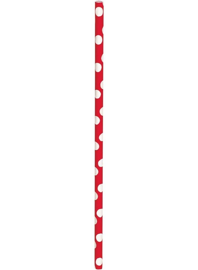 Unique Ruby Red Dot Straws - Image 2