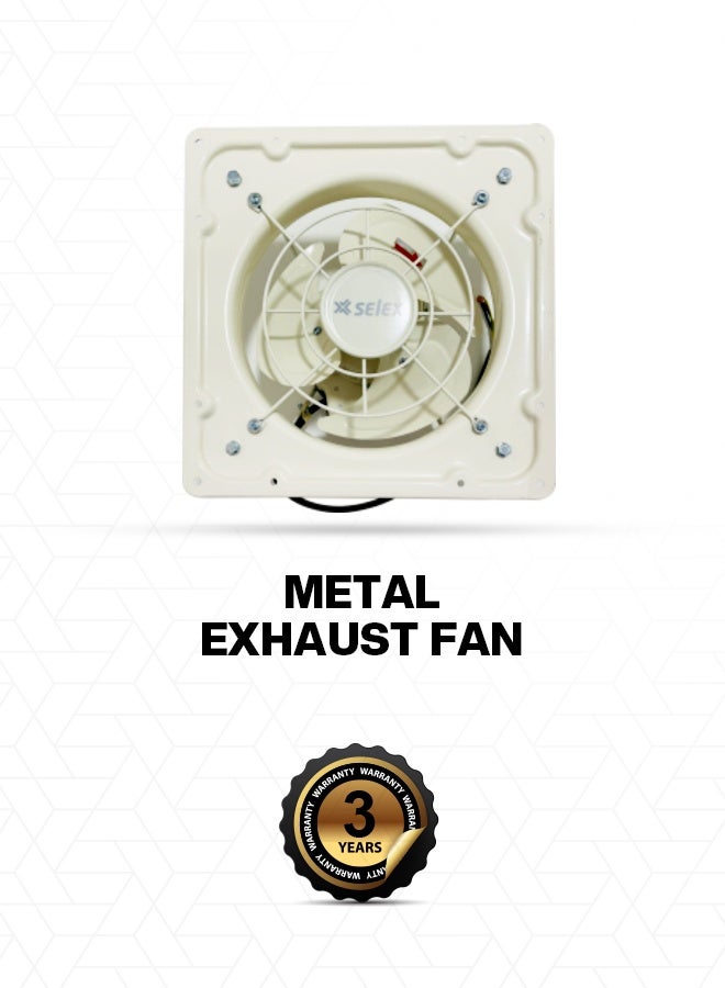 Selex 8'' Heavy Duty Metal Exhaust Fan – Durable Design, High Airflow Performance, Wall Mount, Energy-Efficient Ventilation for Home, Kitchen, Bathroom & Office (3 Year Warranty) - Image 1