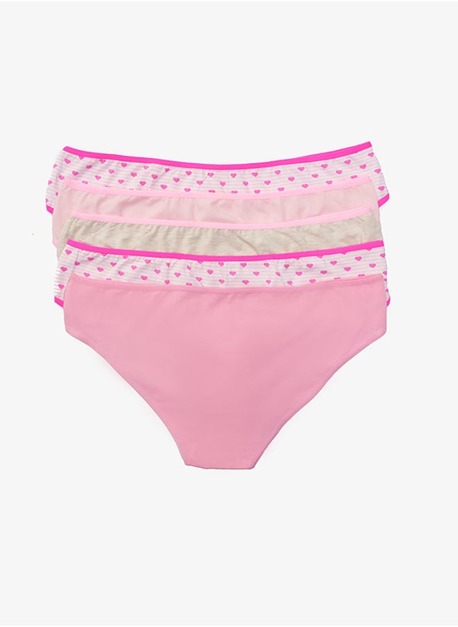 Carina Pack of 5 Colored Full Brief Panties  - Image 2