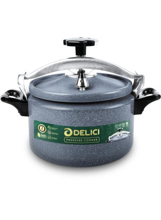 DELICI Aluminium Pressure Cooker Litre – Heavy-Duty Durable Body