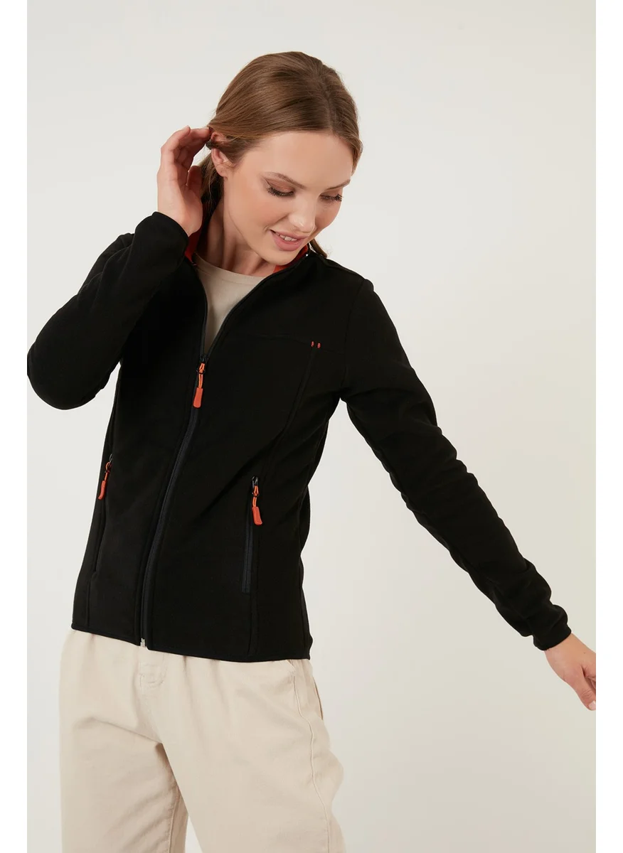 Lela Slim Fit Anti-Pilling Non-Pilling Zippered Pocket Fleece Cardigan Women's POLAR 5907002