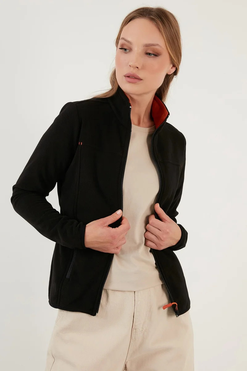 Lela Slim Fit Anti-Pilling Non-Pilling Zippered Pocket Fleece Cardigan Women's POLAR 5907002