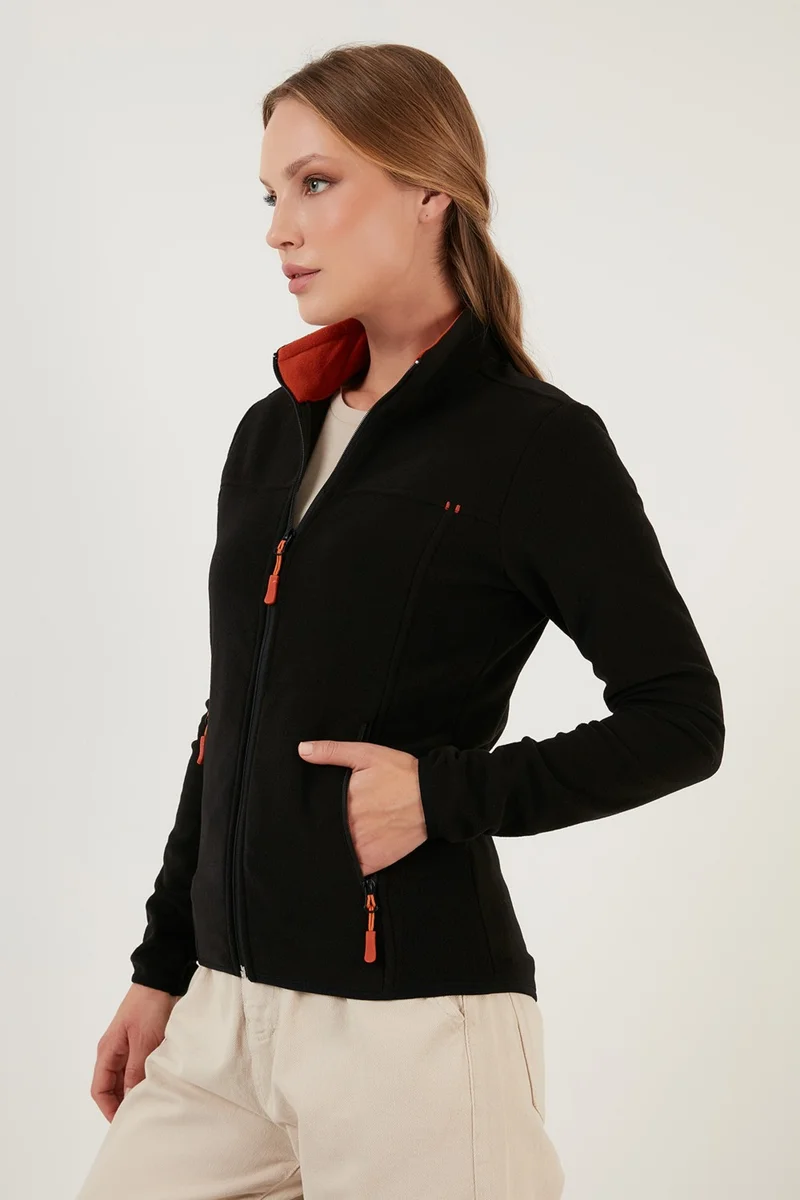 Lela Slim Fit Anti-Pilling Non-Pilling Zippered Pocket Fleece Cardigan Women's POLAR 5907002