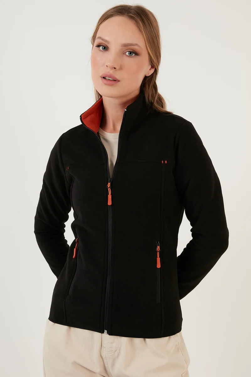 Lela Slim Fit Anti-Pilling Non-Pilling Zippered Pocket Fleece Cardigan Women's POLAR 5907002