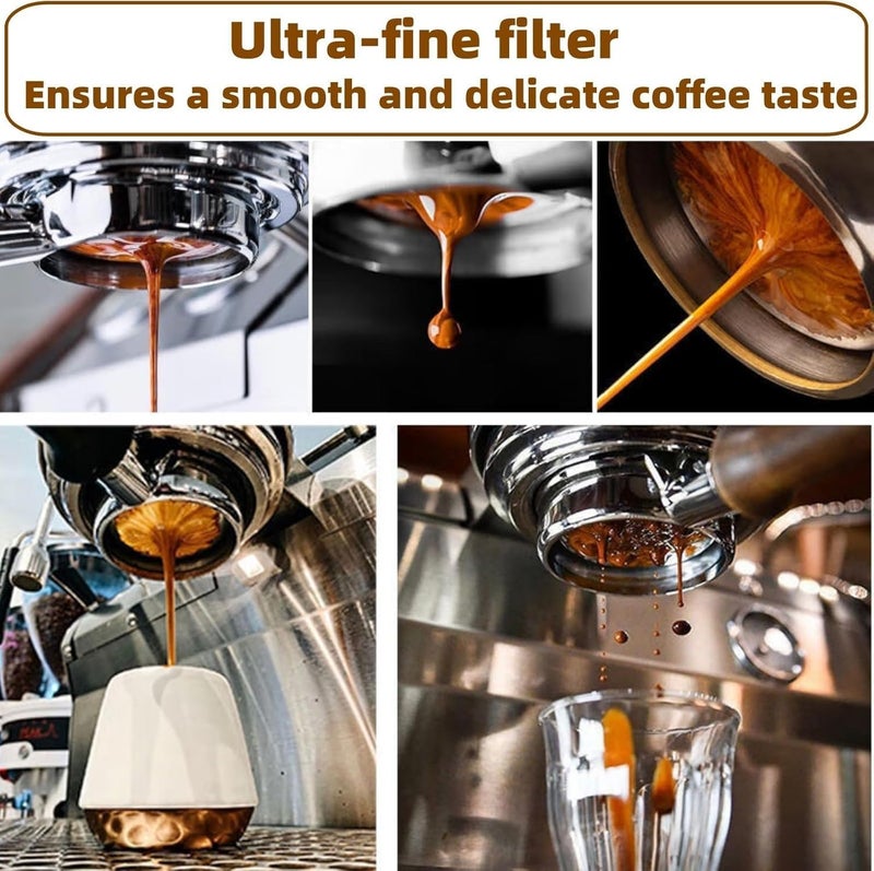 سلة فلتر قهوة مزدوجة الجدران لكوبين، 54 مم سلة فلتر مضغوطة متوافقة مع Breville Barista Series/Bambino Plus/Infuser/BES860XL 8 Series Touch وImpress آلات الإسبريسو - Image 5