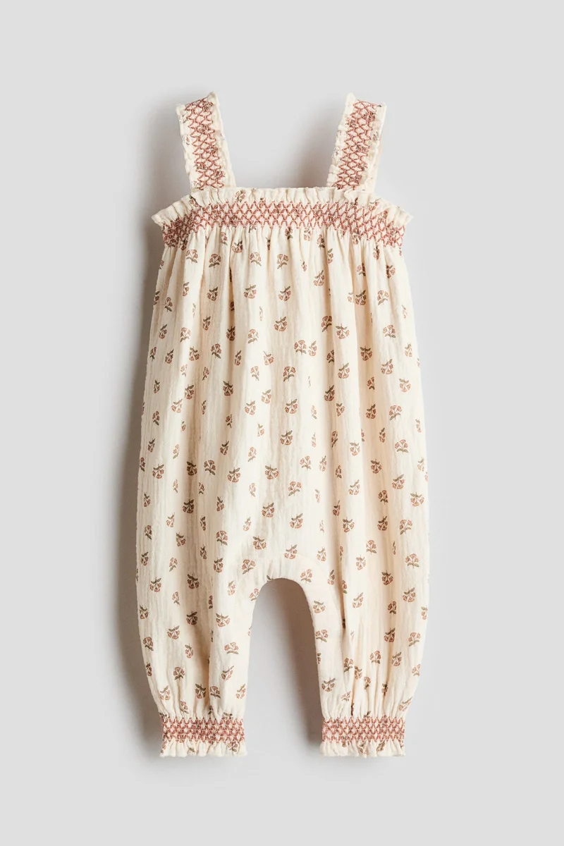 H&M Patterned cotton romper suit