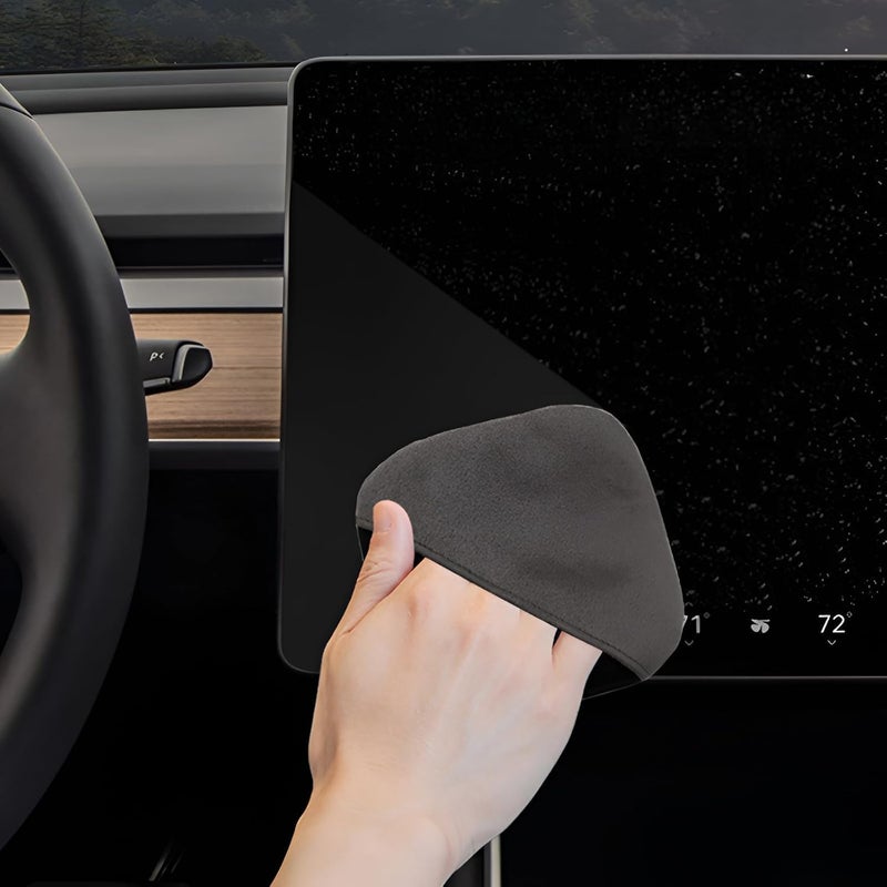 Excefore Car Touch Screen Wipes, Dashboard Display Cleaning Kit, Microfiber Cloth and Screen Cleaner Tool for Car Interior, Microfiber Cleaning Pad for Car Touch Screens and Displays - Image 2