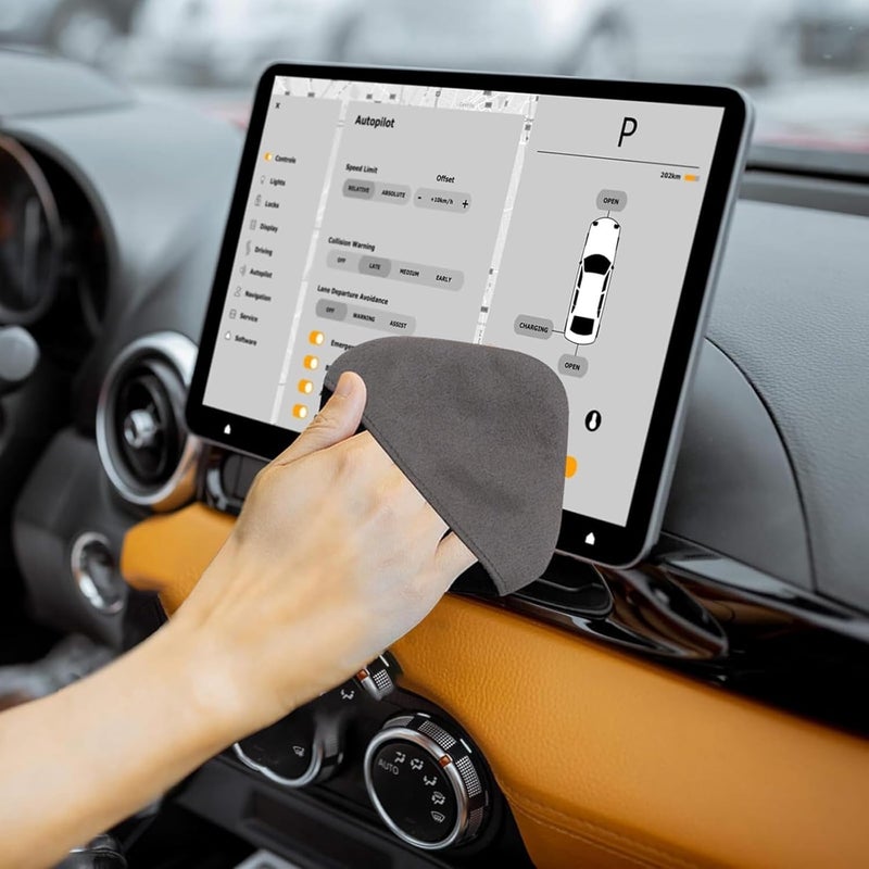 Excefore Car Touch Screen Wipes, Dashboard Display Cleaning Kit, Microfiber Cloth and Screen Cleaner Tool for Car Interior, Microfiber Cleaning Pad for Car Touch Screens and Displays - Image 1