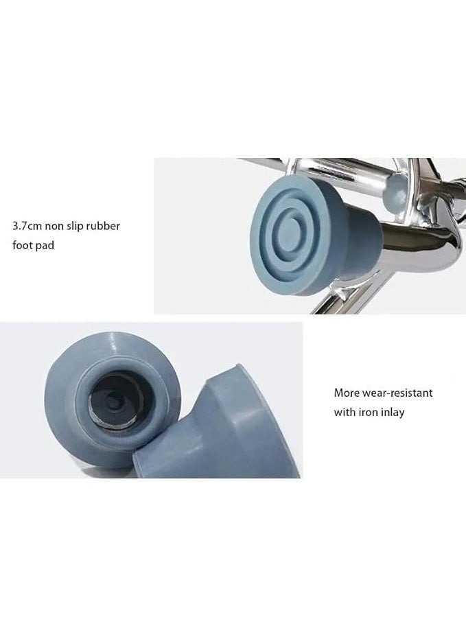 عكاز للمشي لكبار السن مصنوع من ستانلس ستيل بـ4 ارجل للامان - Image 5