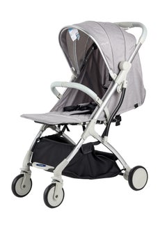 BABY PLUS BABY PLUS Ultimate Comfort Baby Stroller - Lightweight, Foldable, Adjustable Seat, Canopy & Safety Belt, For Infants & Toddlers, 0-3 Years (GREY)  - Image 1