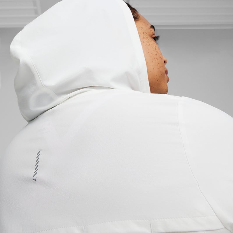 PUMA RUN ULTRAWEAVE Womens White Running Jacket - Image 3