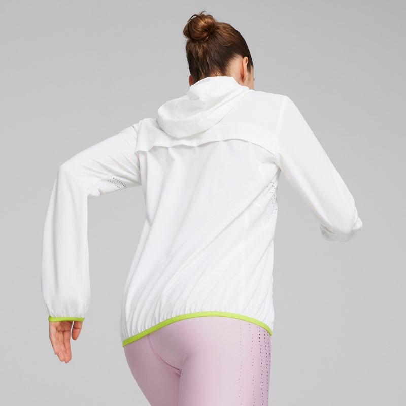 PUMA RUN ULTRAWEAVE Womens White Running Jacket - Image 5