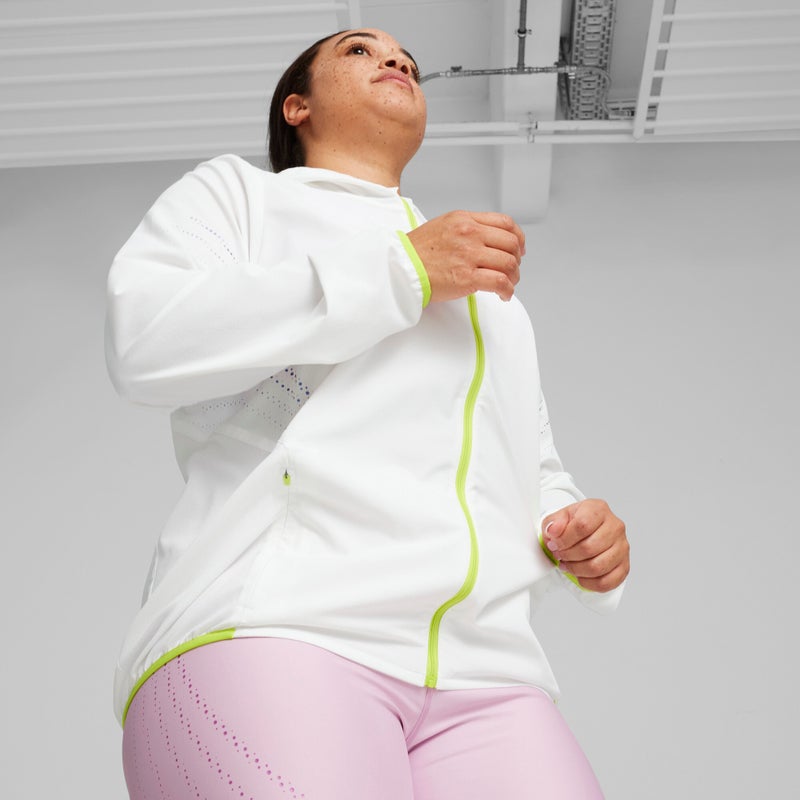 PUMA RUN ULTRAWEAVE Womens White Running Jacket - Image 2