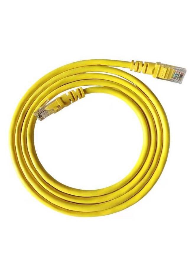 Generic Gigabit Network Cable 1 Meter Finished Network Cable Jumper Super Six Types Of Network Cable High-speed Network Router Computer Connection Line-Color:Yellow-Line Length:30M  - Image 1