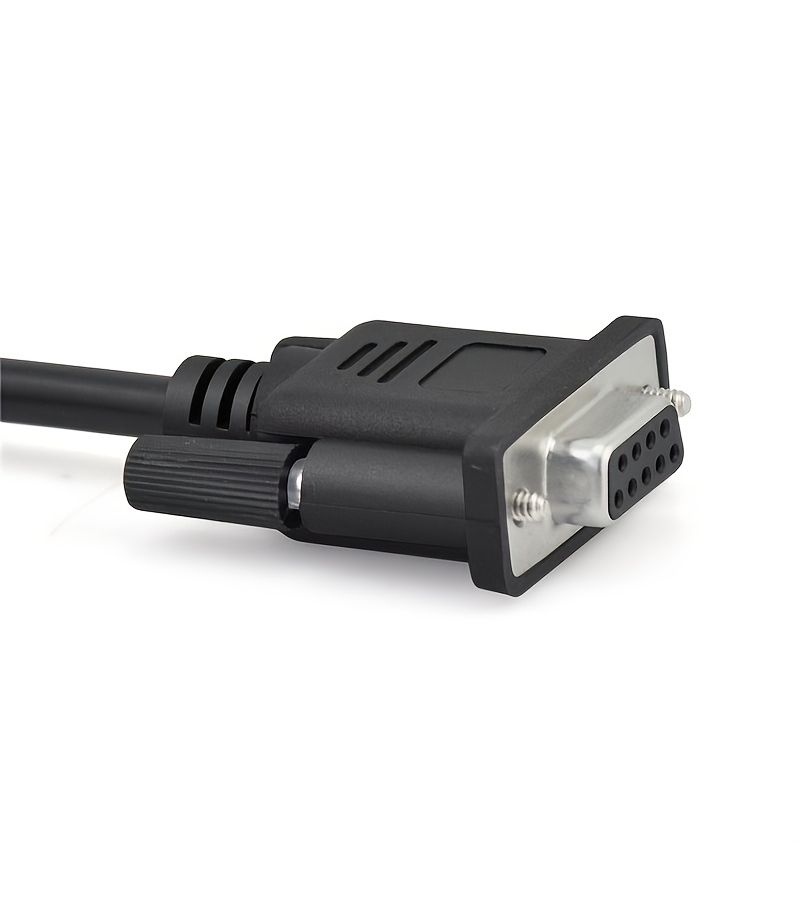 1pc OBD2 Cable 16 Pin to DB9 Female Serial Port RS232 Adapter Connector Black For Vehicles - Image 5