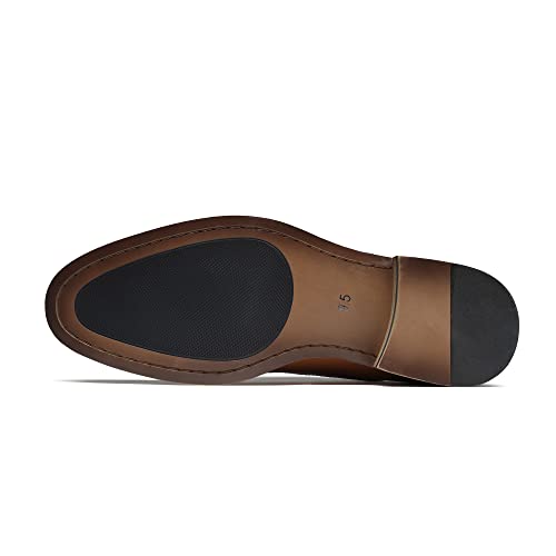 Bruno Marc Men's Lace Up Soft Cap-Toe Formal Dress Shoes,Size 6.5,Brown,Louis_2 - Image 4