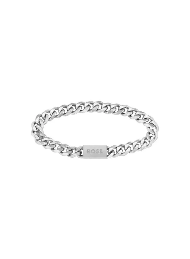 BOSS  Mens Chain Link Collection Chain Bracelet In Stainless Steel - 1580144M for Men | Best Price UAE